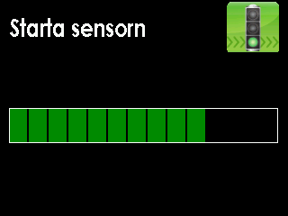 3 3.7 STARTA EN SENSORSESSION Följ anvisningarna nedan för att indikera för mottagaren att du har satt i en ny sensor. 1. Tryck på VÄLJ för att sätta på mottagaren. 2.