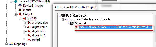 Välj motsvarande strukt som skapades i PLC-programmet och tryck OK.