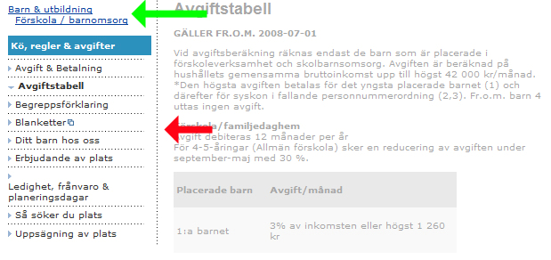 17B5.3.1. Observationer av navigeringsbeteendet Strängnäs webbplats var HUS första, ÄLV:s andra och MED:s tredje webbplats att testa, i enlighet med rotationsschemat (se 4.1.3, figur 5).