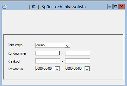 Ändra kravstatus Här kan man se vilken kravstatus en reskontrapost har eller ändra en befintlig post för att man t.ex. önskar att en mildare kravtext ska gå ut.