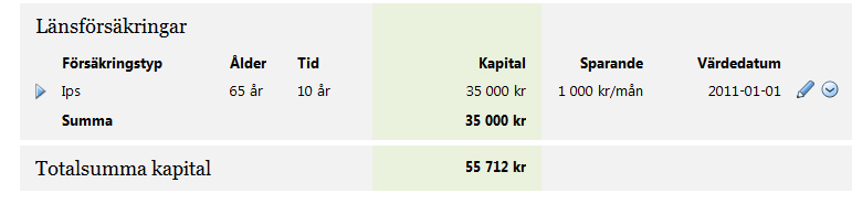 Användarhandbok Privat pension - Tips och trix! Tänk på! De uppgifter som du matar in manuellt uppdateras inte automatiskt.