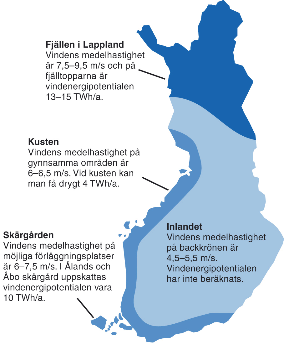 5.5 Vindförhållanden Vindförhållandena på området är gynnsamma för vindkraftsproduktion.