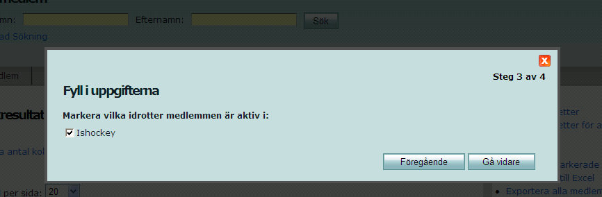 I fönstret måste du fylla i för- och efternamn samt födelseår (*=obligatoriska att fylla i). När du fyllt i den informationen du har tillgång till, trycker man på Sök dubblett.