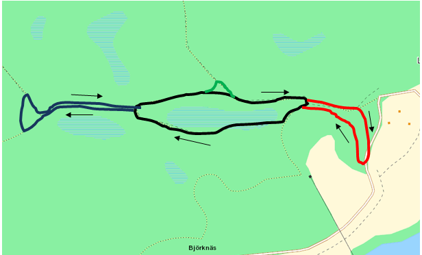 åka skejt, även vanliga motionärer) och en bredd på ca 7 m. Det föreslagna konstsnöspåret ligger utanför naturreservatet och spåret gör att skidåkaren hela tiden är i närheten av Lida.