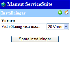 GUIDE TILL DEN MOBILA TJÄNSTEN Du kan även välja hur många dagar du vill visa samt hur många möten som ska visas. 3. Klicka på Spara inställningar när du är färdig.