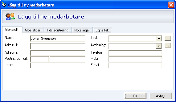 MAMUT SERVICE SUITE PLANNING GUIDE TILL MOBIL SERVICEORDER Konfigurera medarbetare Planläggning kräver att det finns minst en användare registrerad i systemet. 1.