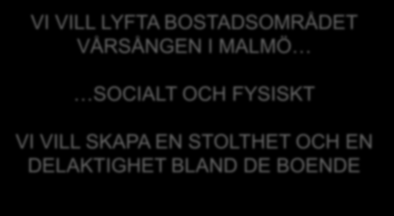 FYSISKT VI VILL SKAPA EN