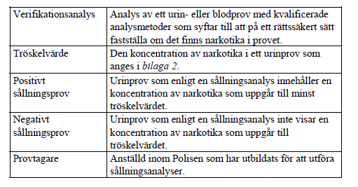 Dokumentation 4 Rikspolisstyrelsens protokollsblankett (blankett RPS 420.4) skall användas vid avrapportering i samband med misstanke om bruk av narkotika.