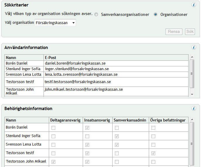 3.5 Informations-, fel- och varningsmeddelande Meddelanden visas om du har fyllt i fel (exempelvis felaktigt format på datum), om något gått fel i systemet eller om du behöver registrera ytterligare