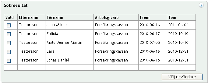 1. Se till att du har valt den arbetsförmedling (Arbetsförmedlingen) eller det LFC (Försäkringskassan) som du ska tilldela uppdraget till i panelen Insatsuppgifter. 2.