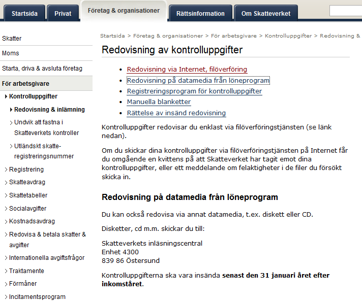 Klicka i Testfil. Då flyttas samtliga person över till högerrutan. För att skicka testfilen går du in på www.skatteverket.