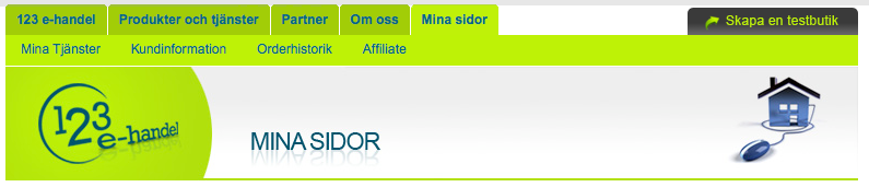 May 22, 2009 CHAPTER 4 MINA SIDOR & ADMINISTRATIONEN Figure 4.1: Översikt På Mina sidor får du översikt över dina aktiva tjänster hos oss. Se status på dina existerande konton.