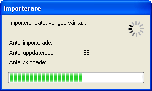 Import av fordon Import av fordon kan ske ifrån en Excel-fil med samma format som Sirius använder. I menyn välj Import och Importera Fordon.