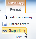 Grafik - Gruppering Skriva text i ritade figurer Det ger trevliga effekter att skriva text i andra figurer än fyrkantiga textrutor.