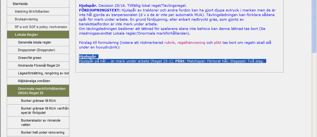 Markera Förslag till formulering eller skriv