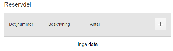 Reklamationsdata: Reparationsdatum : Här anges datum då maskin reparerats.