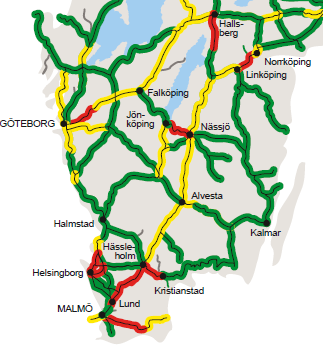 4.1 Kapacitet För att beskriva situationen i järnvägssystemet används begreppet kapacitet. Kapacitetsutnyttjandet beskrivs ofta i tre nivåer, se tabell 4-1.