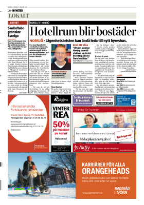 Skelleftebo granskar sverige Norran. Publicerat i print 2015-01-09. Jessica Dhyr. Sida: 20.