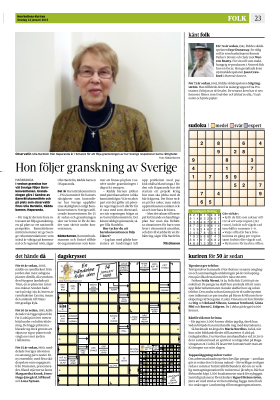 Hon följer granskning av Sverige Norrbottens-Kuriren. Publicerat i print 2015-01-14. Nils Jönsson. Sida: 23. HAPARANDA I veckan granskas hur väl Sverige följer Barnkonventionen.