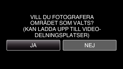 Redigering 0 Om den valda videon är längre än 15 minuter måste den beskäras 7 Tryck på e för att pausa uppspelningen vid önskad startpunkt och tryck sedan på A Överföra videor till YouTube Du kan