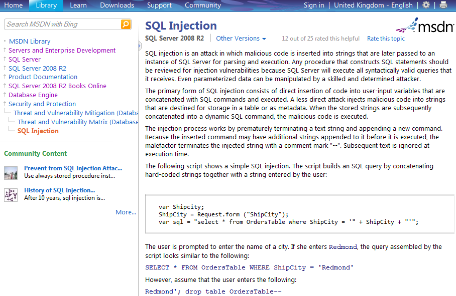 SQL Injektions (5