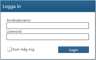 Start av webbaserade Entré Portal I din webbläsare anger du adressen portal.hantverksdata.se. Om det är första gången du loggar in möts du av inloggningsbilden nedan.