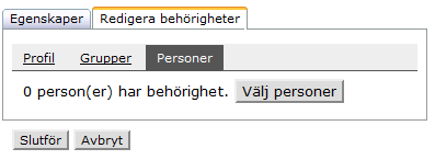 Du kan söka bland deltagarna genom att använda sökfunktionen högst upp. Använd %-tecknet för att göra wild card-sökningar.