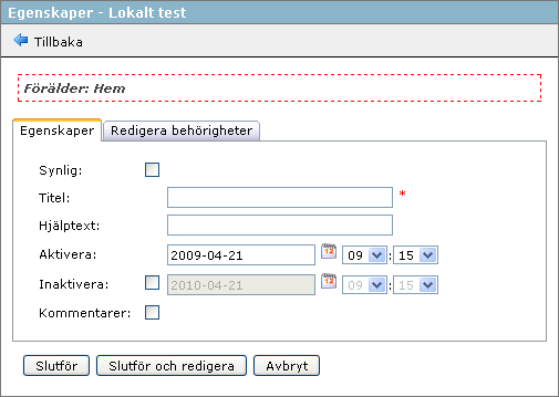 I följande avsnitt koncentrerar vi oss på testverktyget i LUVIT Education, dvs.