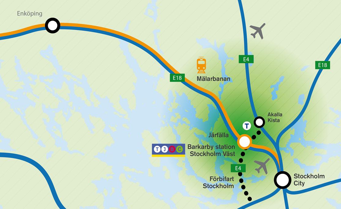ya vägar & spår Mälarbanan Pendling och regionaltåg 2016 och 2025 Tunnelbana