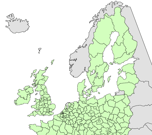 Strukturfondsprogrammen Östersjöprogrammet Nordsjöprogrammet Öresund-Kattegat- Skagerrak (ÖKS)