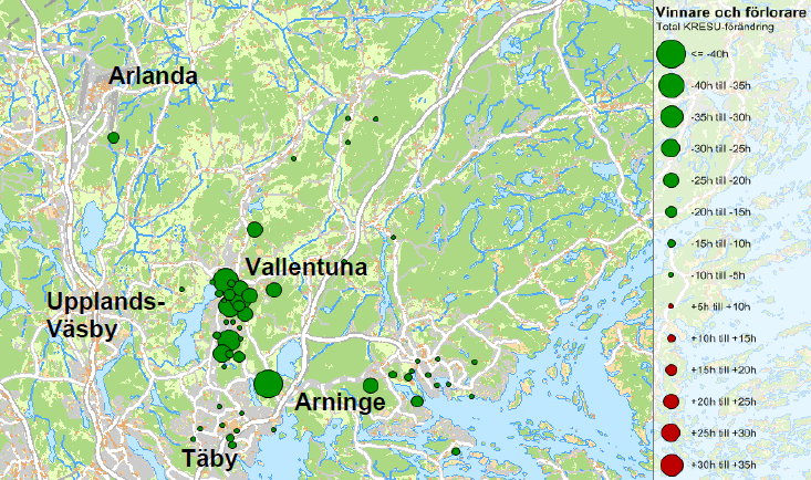 85/126 9.1.2 UA2 BRT Resflödet på den nya BRT-linjen är högt i riktning mot Arlanda med cirka 1930 påstigande resenärer under morgonens maxtimme.