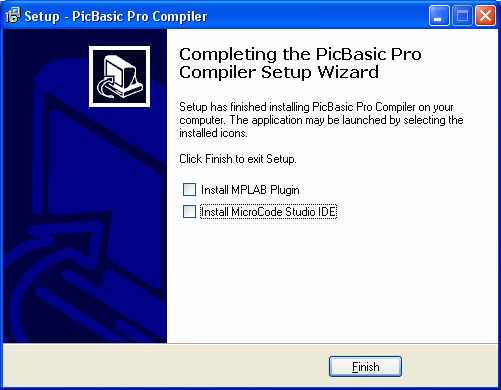 INSTALLATION OCH KONFIGURATION AV PROGRAM PICBASIC PRO - MICRO CODE STUDIO PLUS - EPIC PLUS PICBASIC PRO - Installation från CD-SKIVA Sätt i CD-skivan, Installationen startar automatiskt.