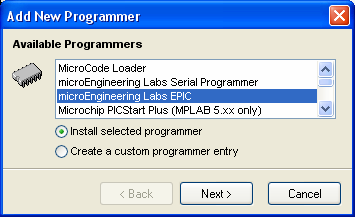 MICROCODE STUDIO PLUS - KONFIGURATION Starta Micro Code Studio Plus. Första gången kommer programmet att söka igenom din dator efter kompilatorn PICBasic Pro.