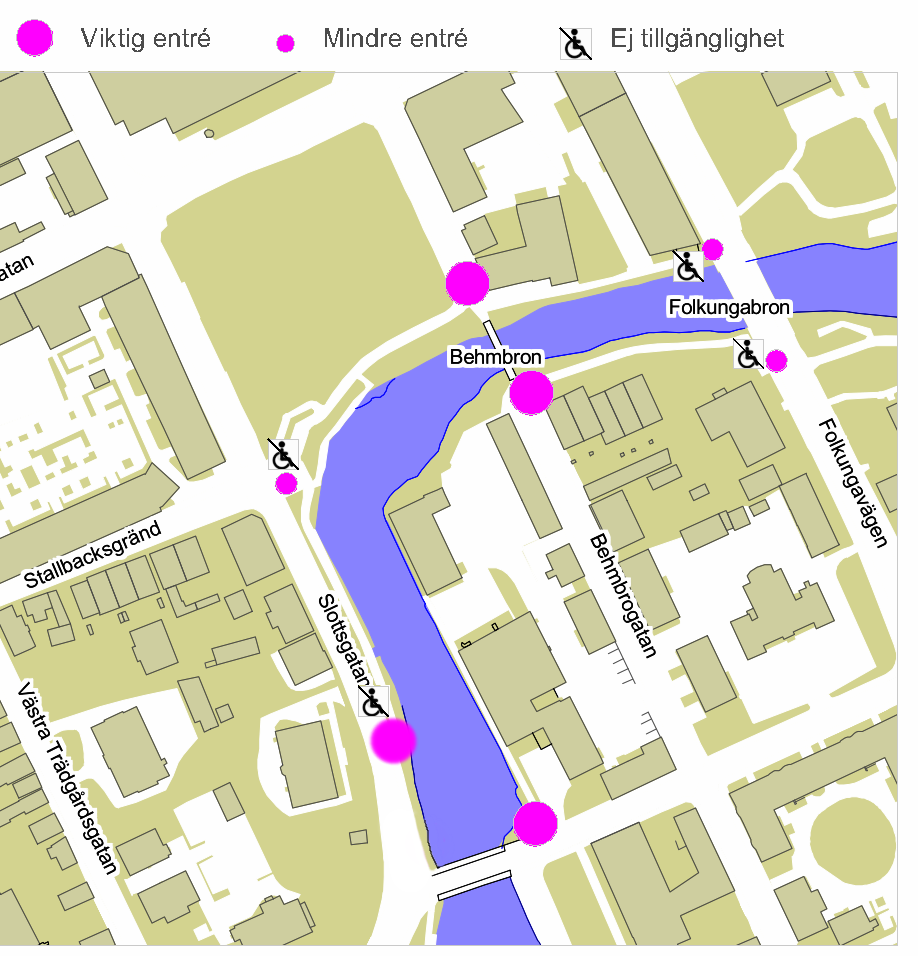 Dnr SHB 13/136 11/38 Etapp 2 Korsbron-Behmbron-Folkungabron Förutsättningar Läge Årummet avgränsas av Korsbron i söder och av Folkungabron efter kröken mot nordöst.