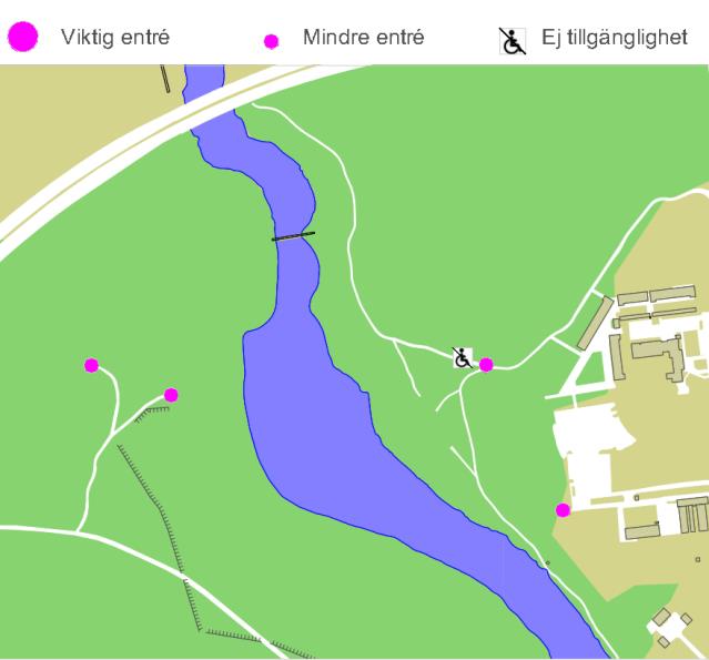 Längs den östra sidan angränsar några mindre fastigheter längs Stenbrovägen. I övrigt är det naturreservatsmark. Markägoförhållanden Nyköpings kommun äger all mark inom området för årummet.