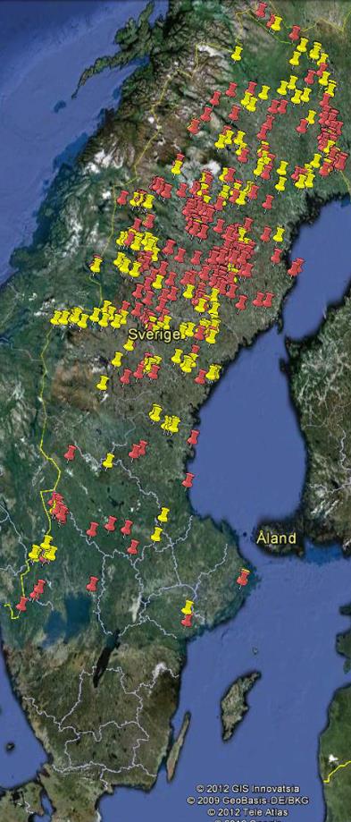 företag som inte kan få minst 1 Mbit/s Totalt 300