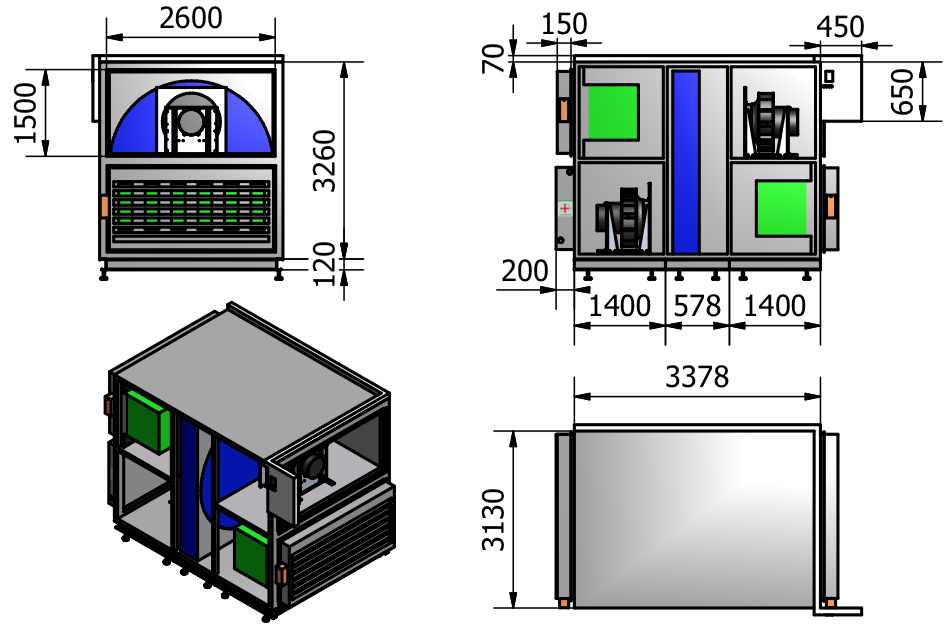 Kanaltryckfall SFP,5 SFP GreenMaster-@-1 1,5 1,5 45 4 35 3 5 15 1 5 83,3% 81,3% 79,4% 77,6% 5 6 7 8 Luftflöde i m 3 /s 85% 8% 75% 7%