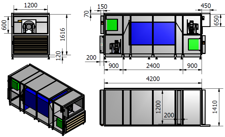 Kanaltryckfall SFP,5 SFP GreenMaster-XXL-4 1,5 1,5 45 4 35 3 5 15 1 5 93,6% 9,1% 89,4% 81,7% 81,5%,8 1 1,5,1 Luftflöde i m 3 /s 95% 9% 85% 8% 75% 7% 65% 6% Kanaltryck 15 Pa Kanaltryck Pa Kanaltryck 5