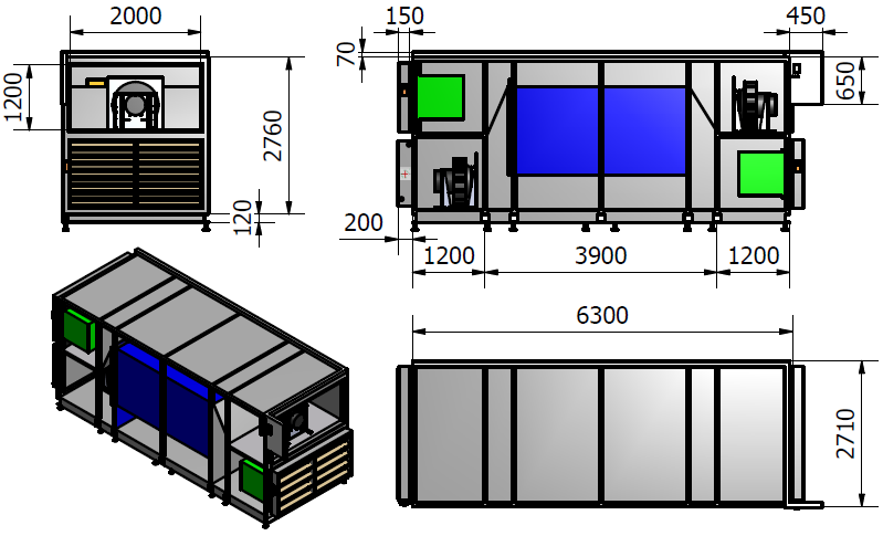 Kanaltryckfall SFP,5 SFP GreenMaster-XXL-9 1,5 1,5 45 4 35 3 5 15 1 5 93,8% 9,9% 91,3% 86,1% 86,4% 3,5 4 5 6 7 Luftflöde i m 3 /s 95% 9% 85% 8% 75% 7% 65% 6% Kanaltryck 15 Pa Kanaltryck Pa Kanaltryck