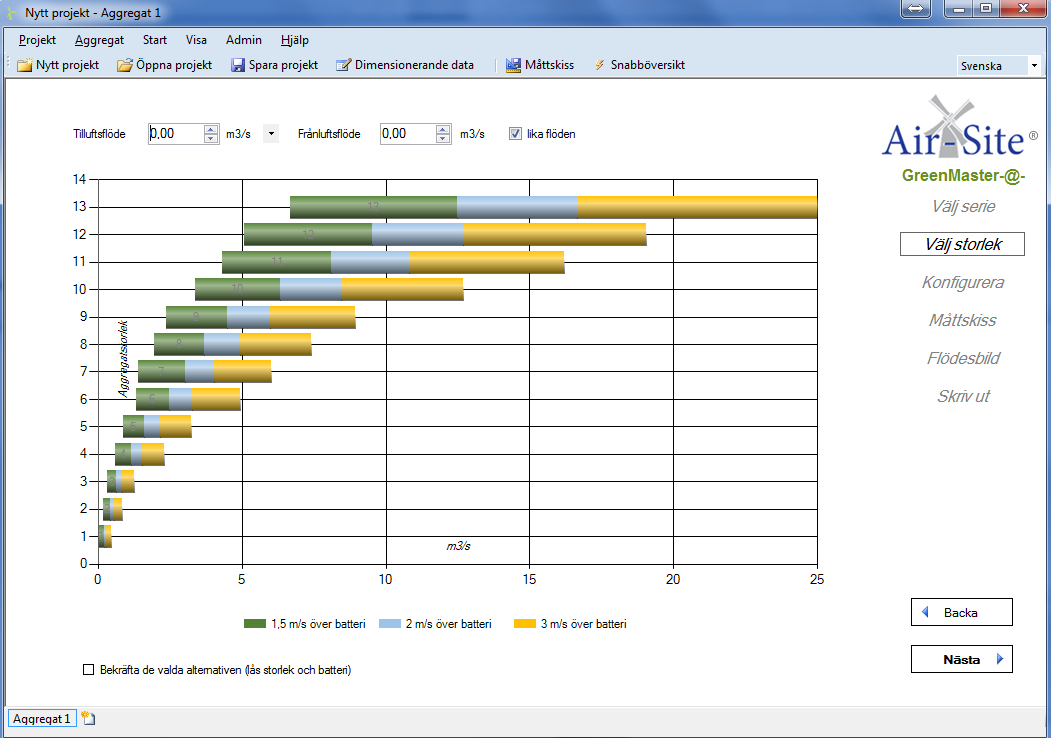 GreenMaster Application Aggregatvalsprogram Kan laddas ned på www.air-site.