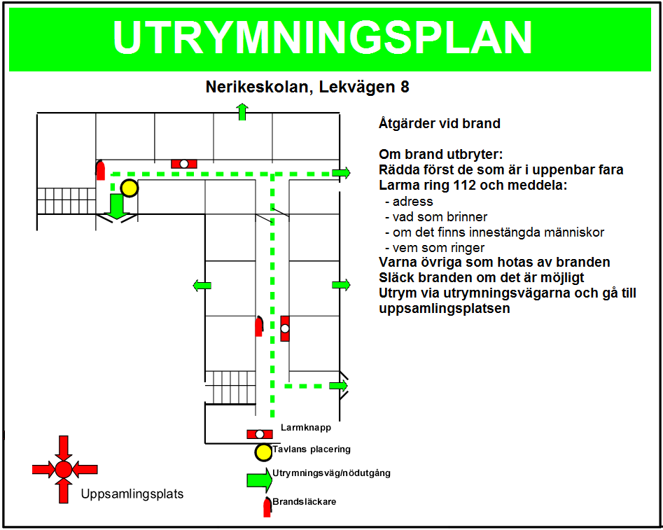 Belysta och genomlysta skyltar ska alltid ha backup så att de lyser en viss tid vid till exempel strömavbrott. Efterlysande skyltar i utrymningsvägar (korridorer, trapphus, etc.