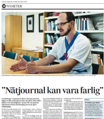 Journal via nätet också