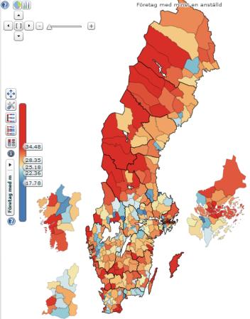 3D Data Model Spatial Temporal - Variables Ohälsotal;