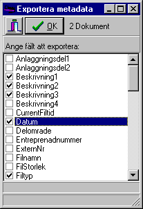 13 (29) Aktuellt jobb Valmöjlighet finns att addera plottfiler och/eller ritningsdefinitioner. När ritningsdefinitioner adderas kommer en automatisk fråga upp om tillhörande ritningsmodeller ska med.