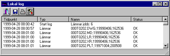 9 (29) Filer som dras in släpps på valfri plats inom ramen för programmet Chaos. Filer kan också läggas till ett jobb genom att använda en wizard (assistent).
