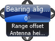 Inställningar Välja kompassbäring eller relativ bäring: 1. Tryck på MENU två gånger. 2. Välj Radar och tryck på ENTER. 3. Markera Bäringar och tryck på ENTER. 4. Välj bäringtyp och tryck på ENTER.