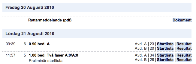 Normalt inget man behöver göra men kan vara bra att rensa ut all sparad data för klassen så sajten kan generera en ny. Detta sker normalt automatiskt då och då. Ta bort klassen permanent.