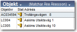 GÖR MATCHNINGEN Nu är det dags att matcha kontaktens önskemål mot våra objekt! Gå in på kontaktlistan och markera kontakten.