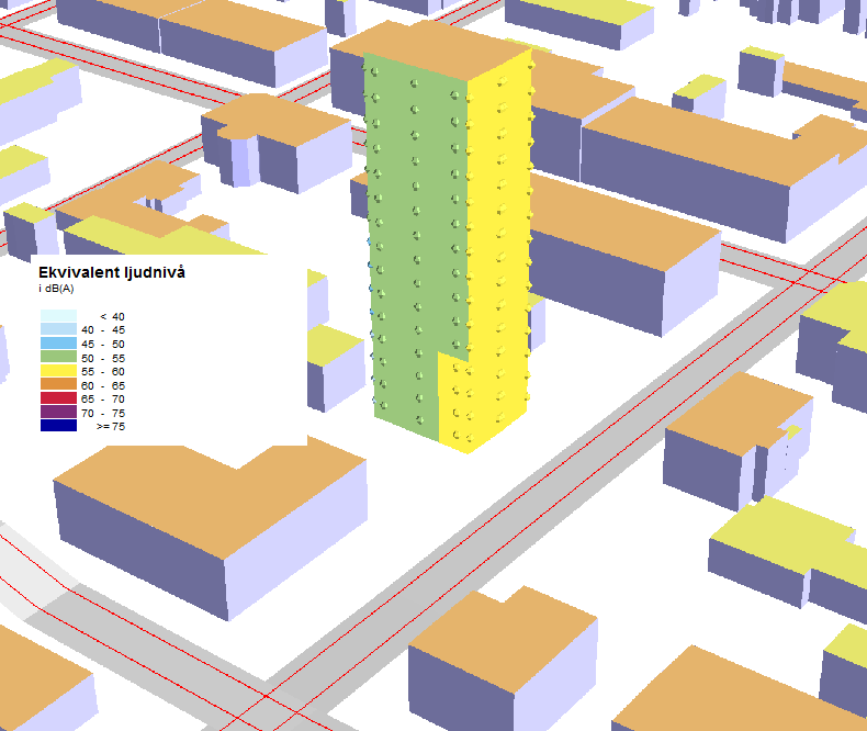 Utredningar Exempel Umeå, punkthus 15 våningar placerad öst på