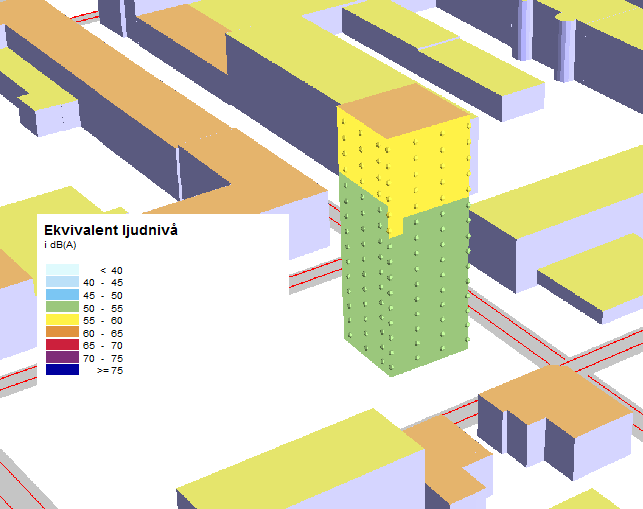 Utredningar Exempel Umeå, punkthus 15 våningar placerad i centrum.